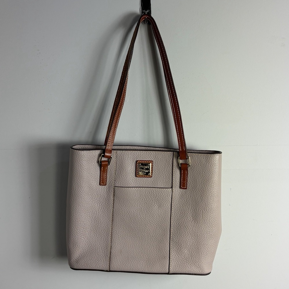 Dooney & Bourke Pebble Grain Lexington Shopper Leather Pink Tote Bag Blush